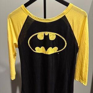 Batman Black and Yellow Long Sleeve Tee